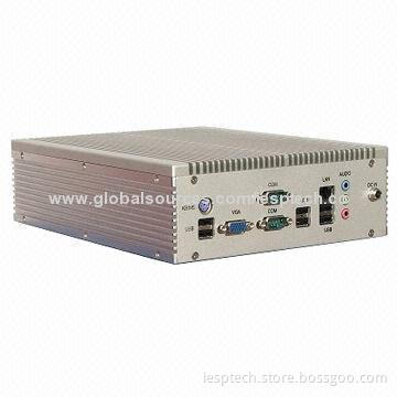 Fanless Box PC, D2550 CPU, 6xCOM/6xUSB/LAN/Wi-Fi, 2GB DDR3 RAM/320GB HDD, 12V DC-in